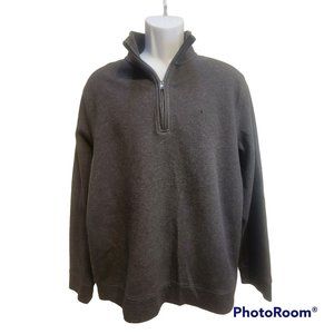 Calvin Klein Men's 1/4 Zip Gray Sweater Size Large EUC